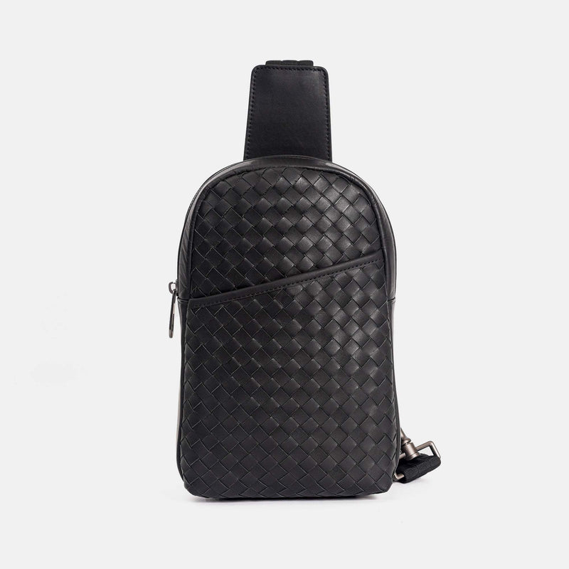 【FREED】手工細編織皮革胸包 - FREED