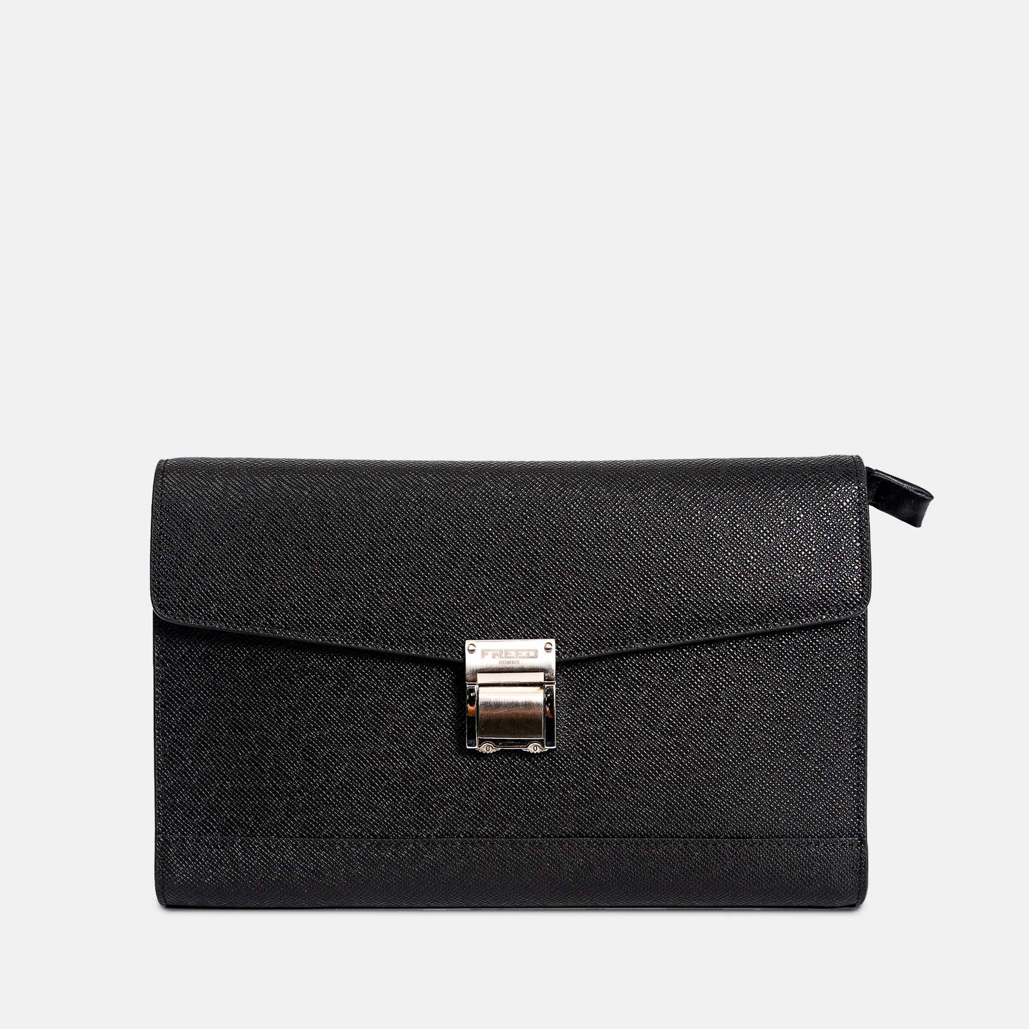 【FREED】商務真皮密碼鎖手拿包 - FREED