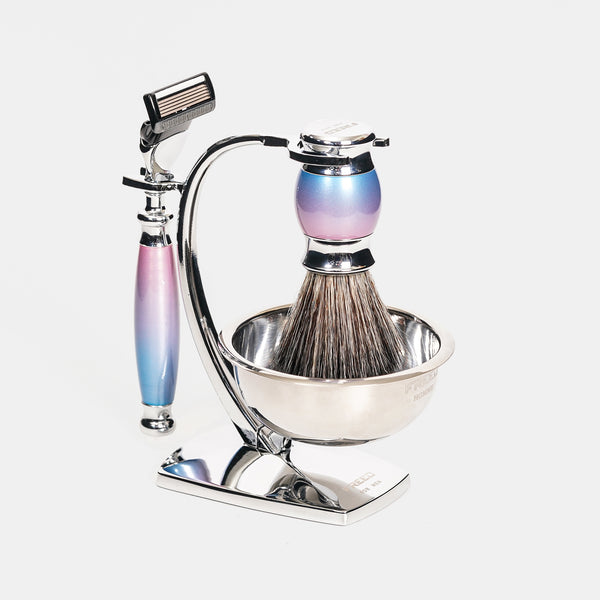 金屬拋光,漸層粉藍紫,多角度,居家擺設,FREED 客製化刻字