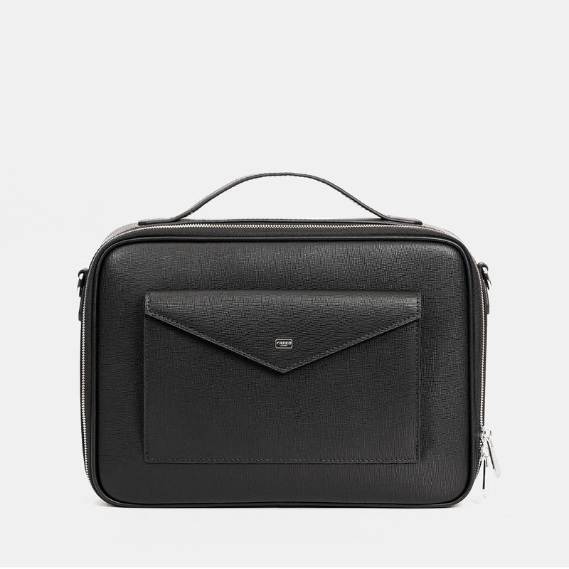 【FREED】經典 Saffiano 十字紋 手提斜背包