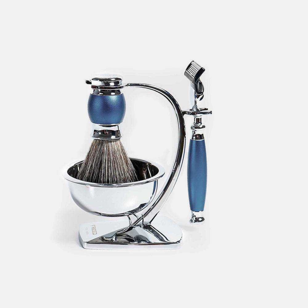 【FREED】五刀式刮鬍刀天行者禮盒五件組 - 時尚藍 - FREED