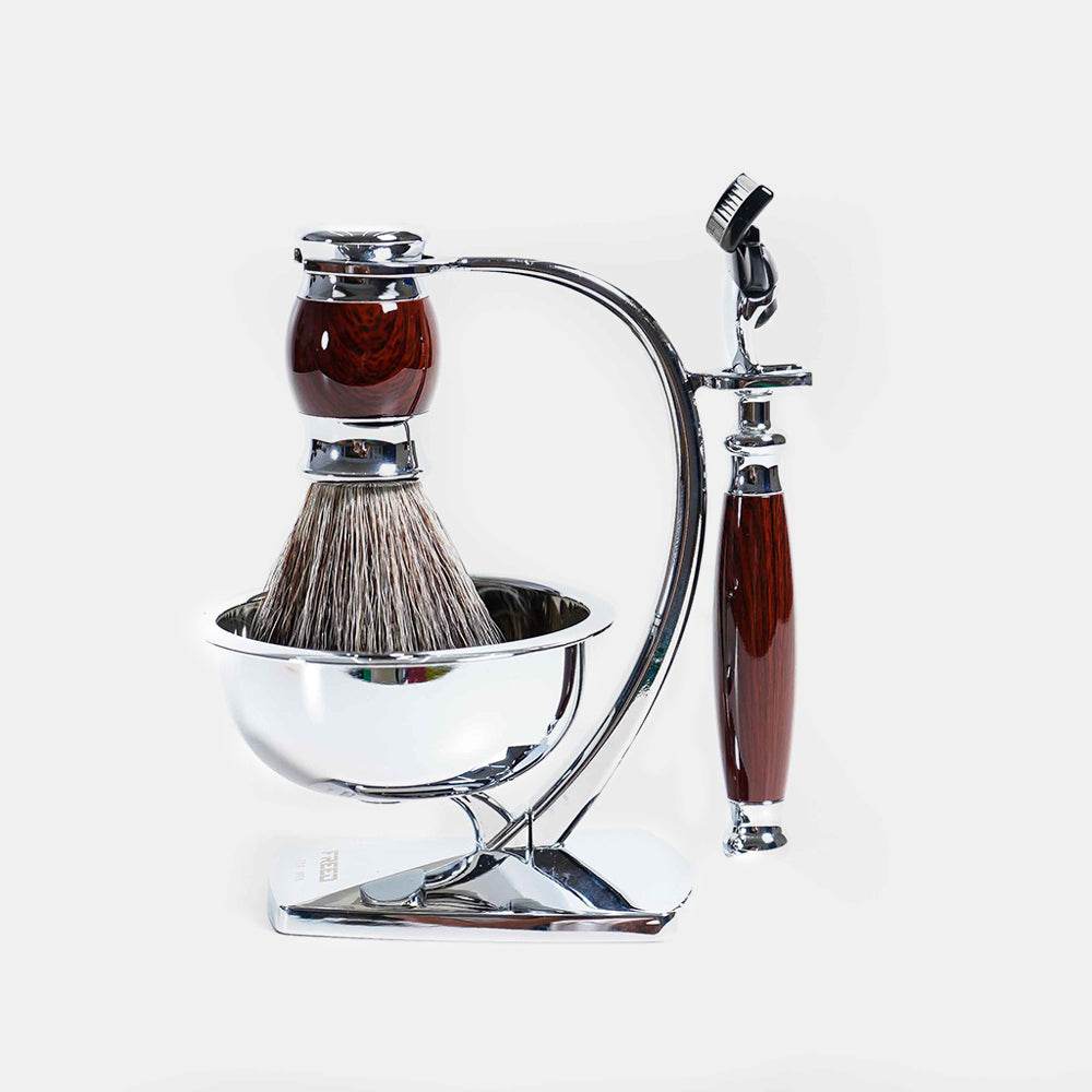 【FREED】五刀式刮鬍刀天行者禮盒五件組 - 仿紫紅壇木 - FREED