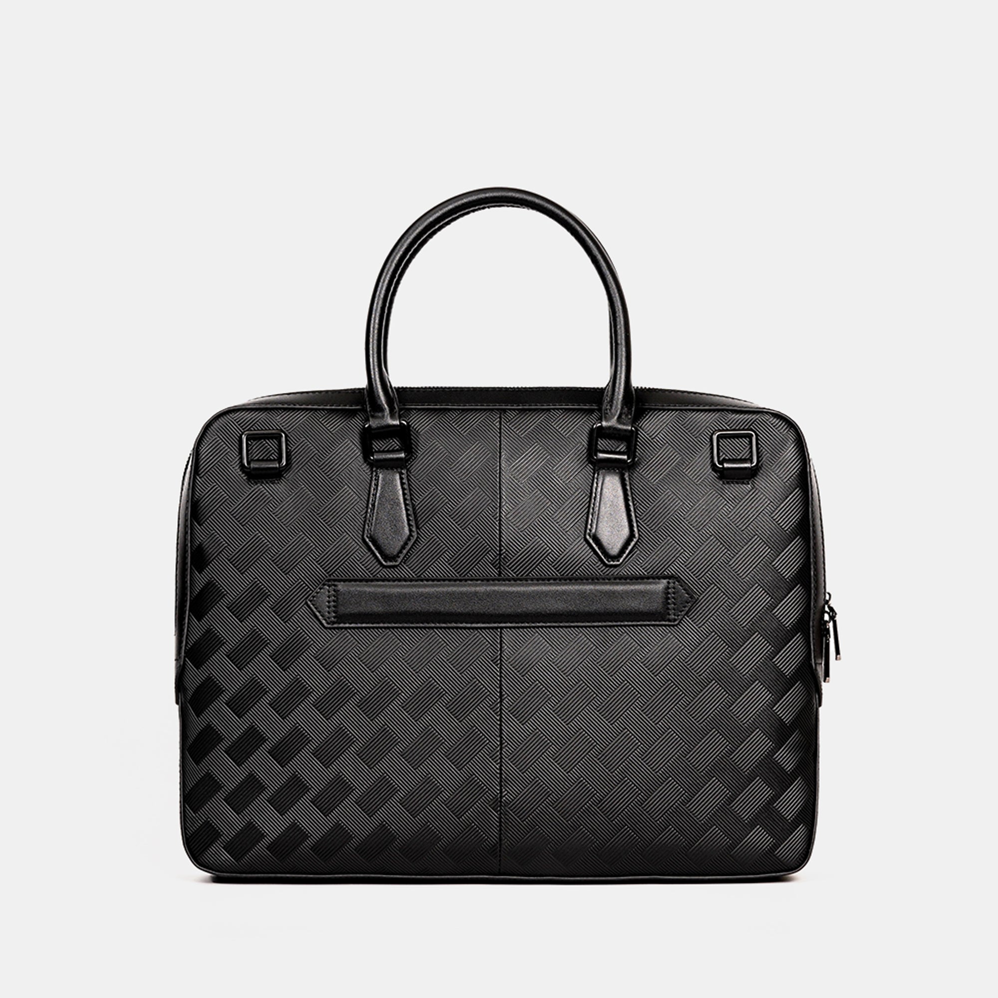 【FREED】編織壓花斜方格公事包