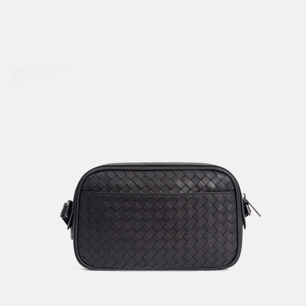 【FREED】手工細編織皮革郵差包(小) - FREED