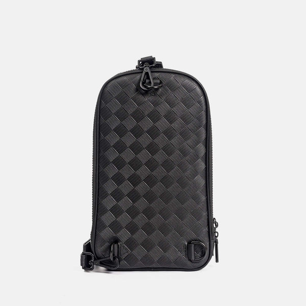 【FREED】編織壓花方格胸包 - FREED