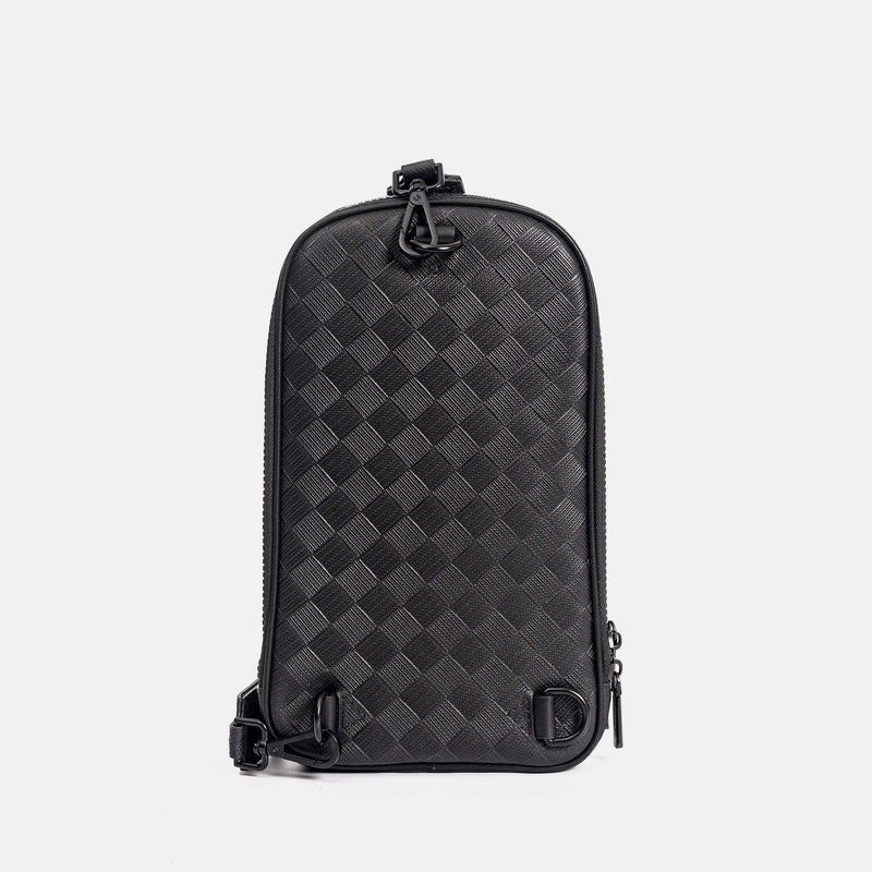 【FREED】編織壓花方格胸包 - FREED