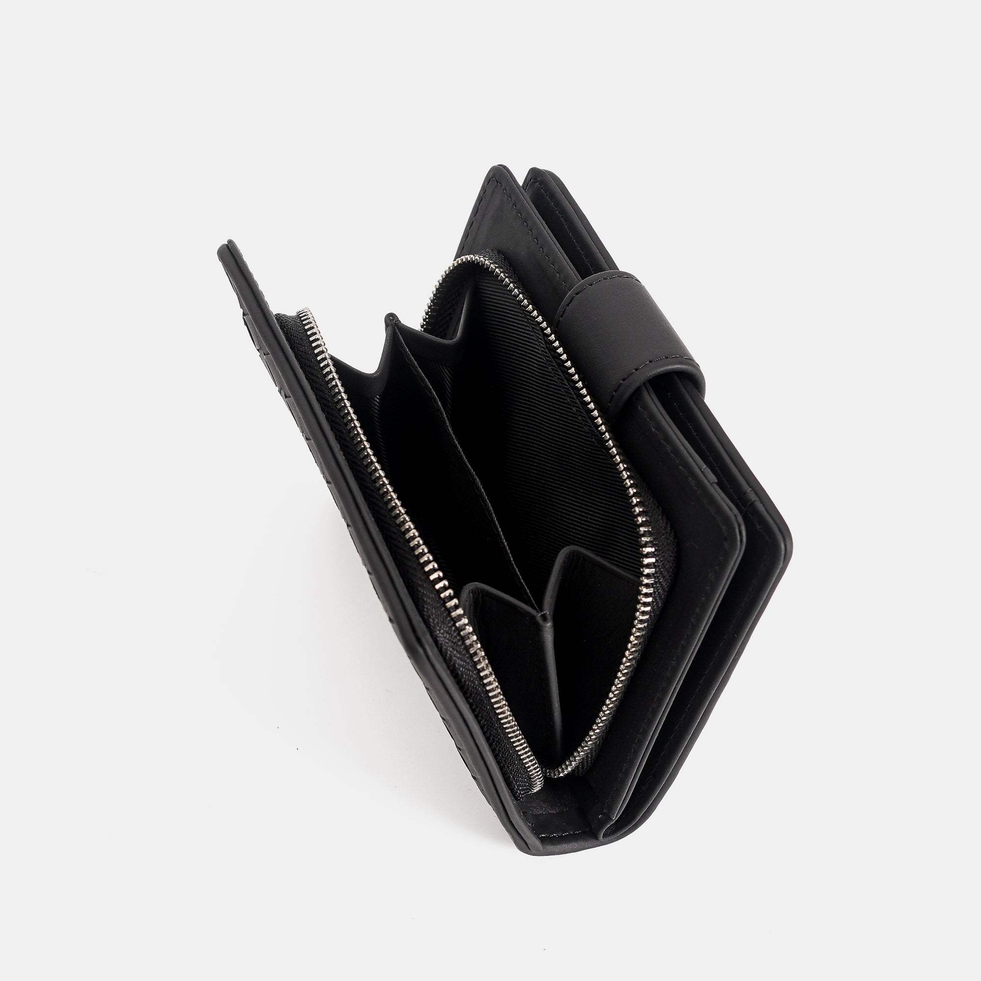 【FREED】手工編織翻蓋皮革短夾 - FREED