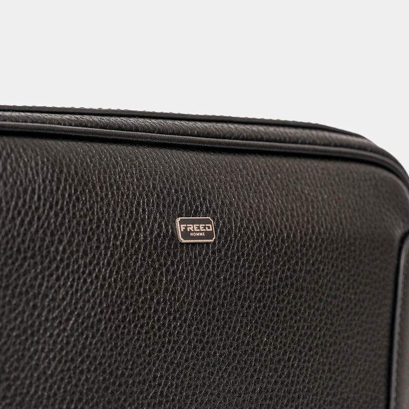 【FREED】荔枝紋真皮斜肩包