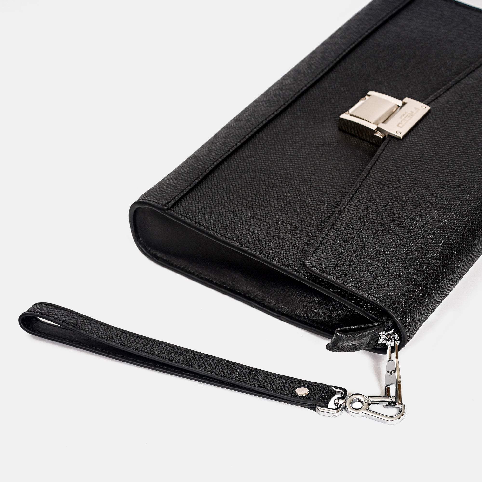 【FREED】商務真皮密碼鎖手拿包 - FREED