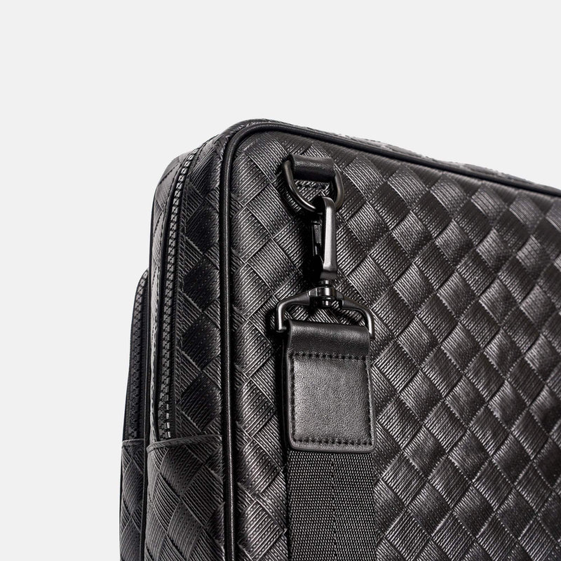 【FREED】編織壓花方格斜肩包 - FREED