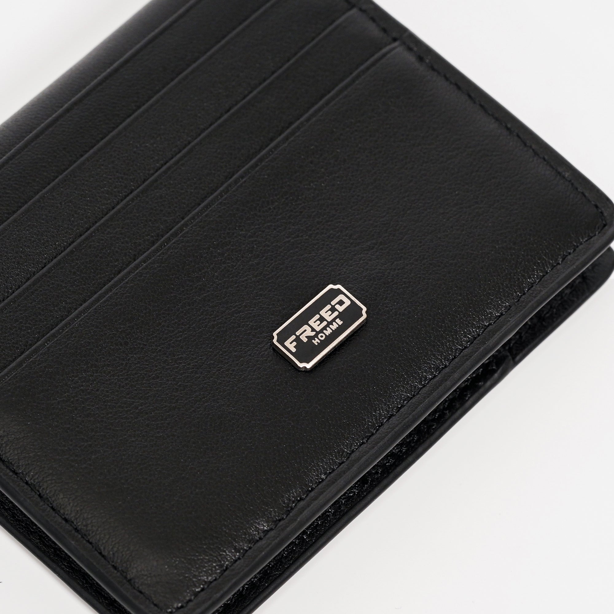 【FREED】紳士極潤頭層納帕(Nappa)真皮信用鈔票卡夾