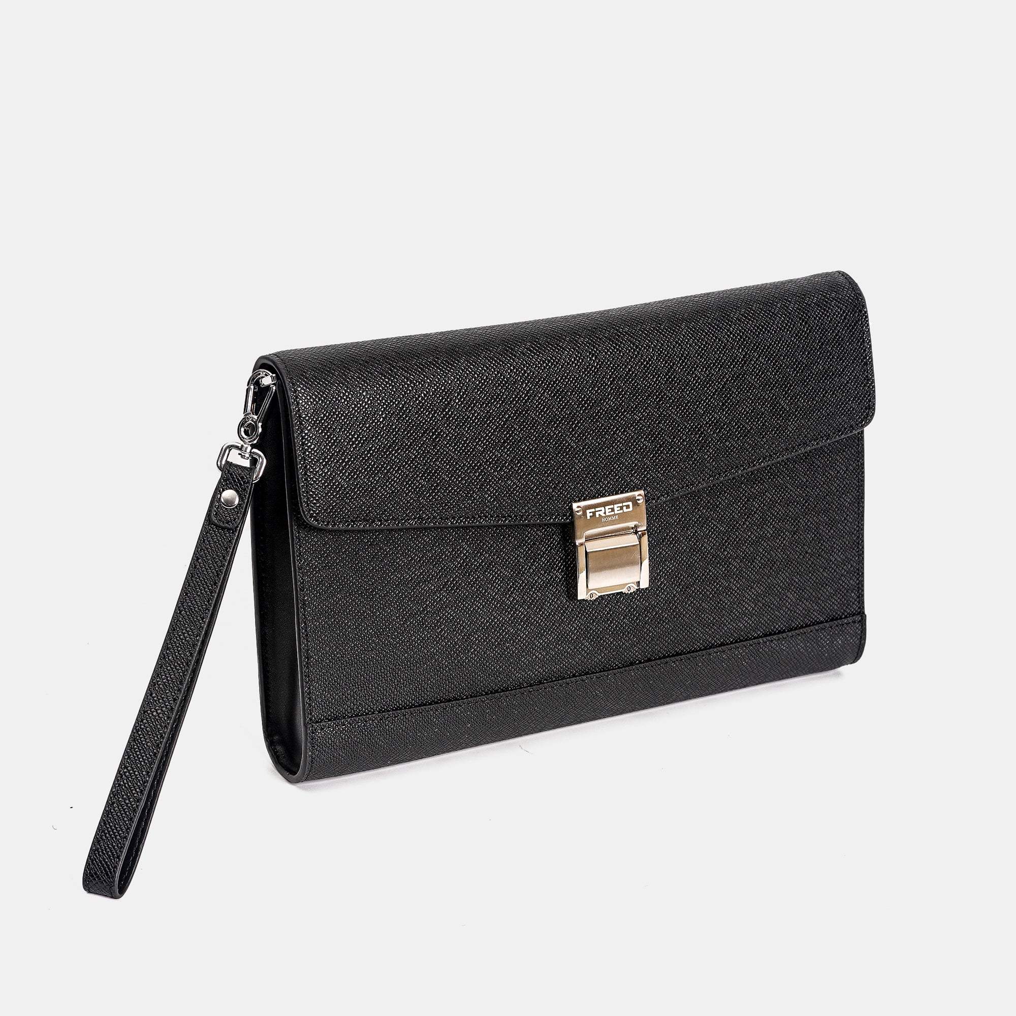 【FREED】商務真皮密碼鎖手拿包 - FREED
