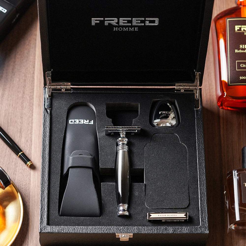 【FREED】尊爵四件組雙刃刮鬍刀禮盒 - 哈德斯 - FREED