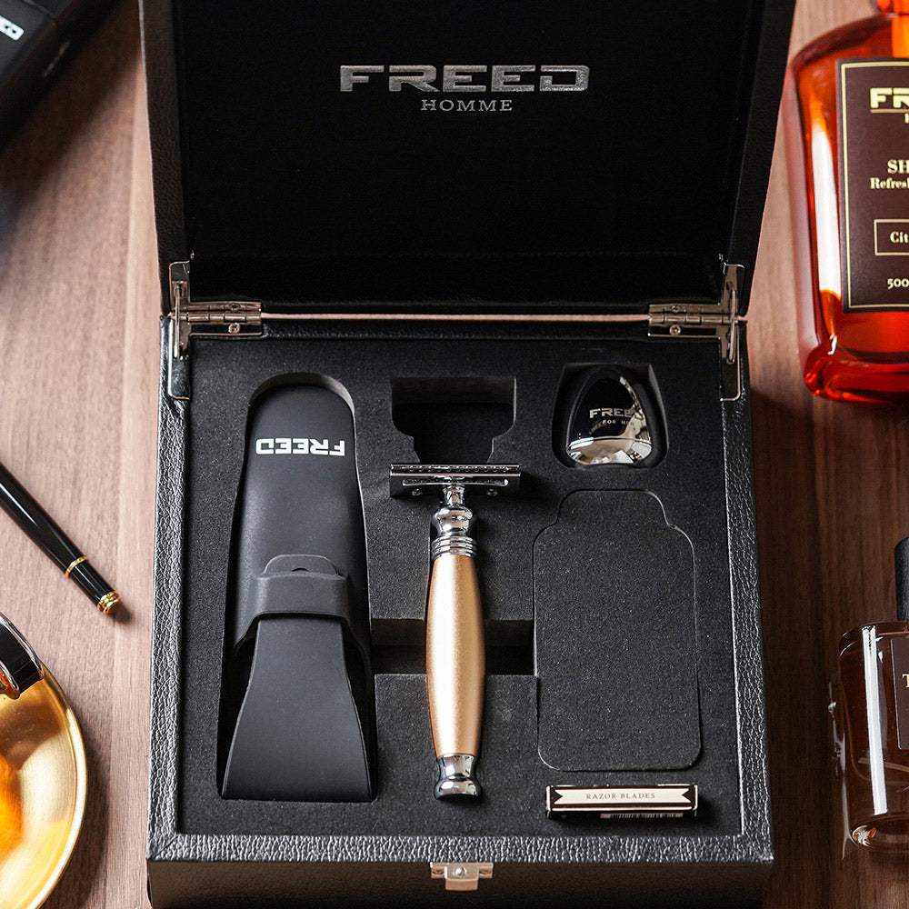 【FREED】尊爵四件組雙刃刮鬍刀禮盒 - 阿波羅 - FREED