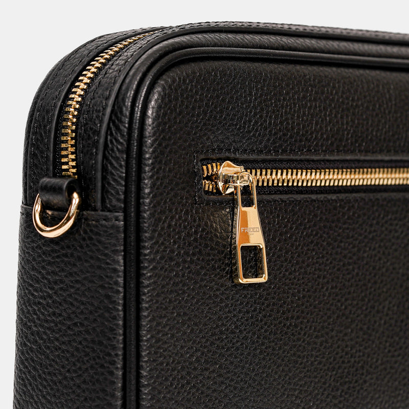 【FREED】荔枝紋真皮斜肩包