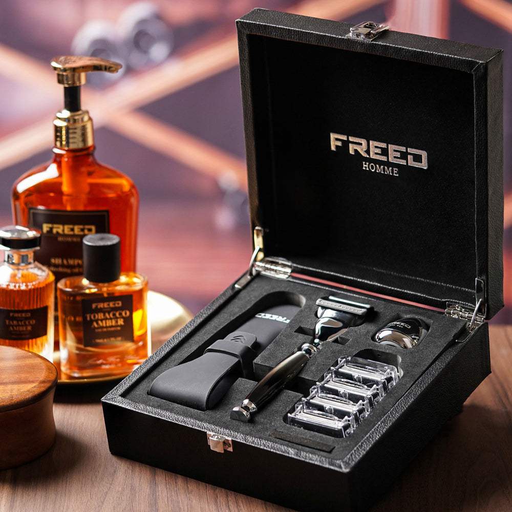 【一周年紀念款】尊爵四件組刮鬍刀禮盒 - 哈德斯 - FREED