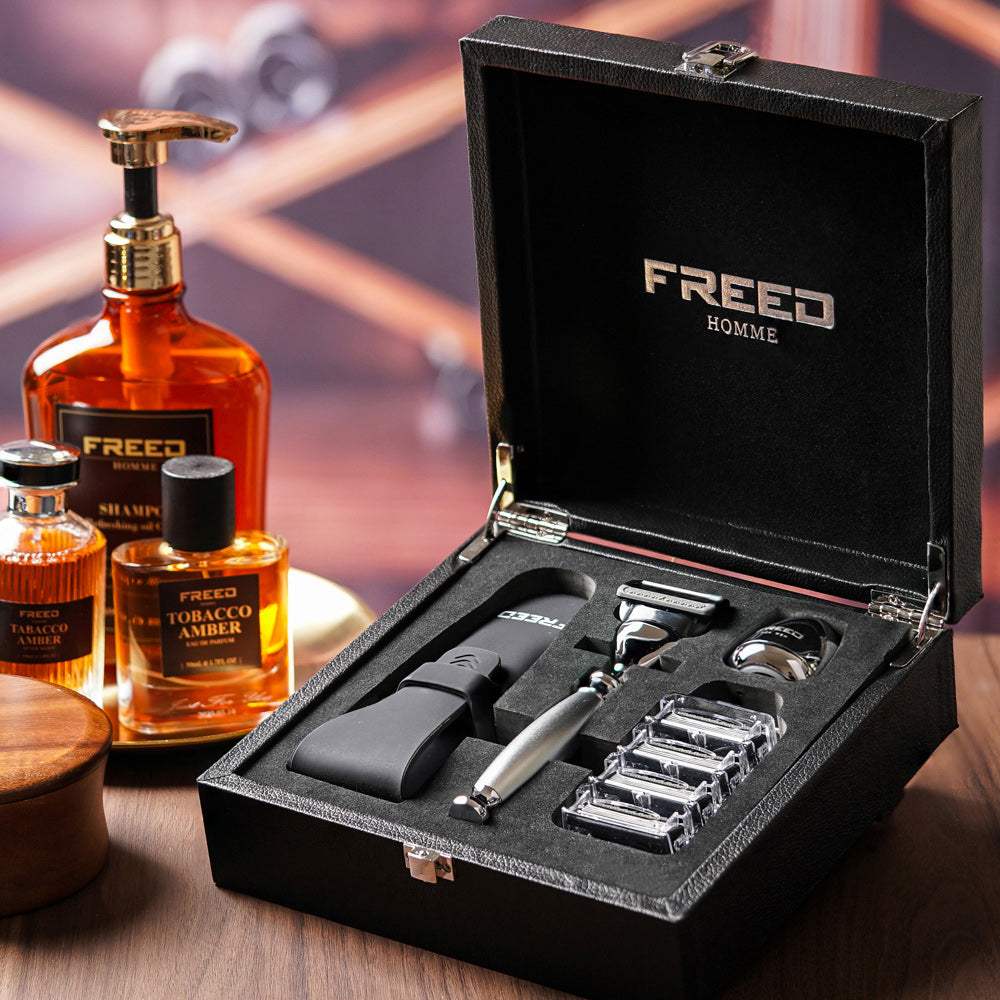 【一周年紀念款】尊爵四件組刮鬍刀禮盒 - 阿提米絲 - FREED