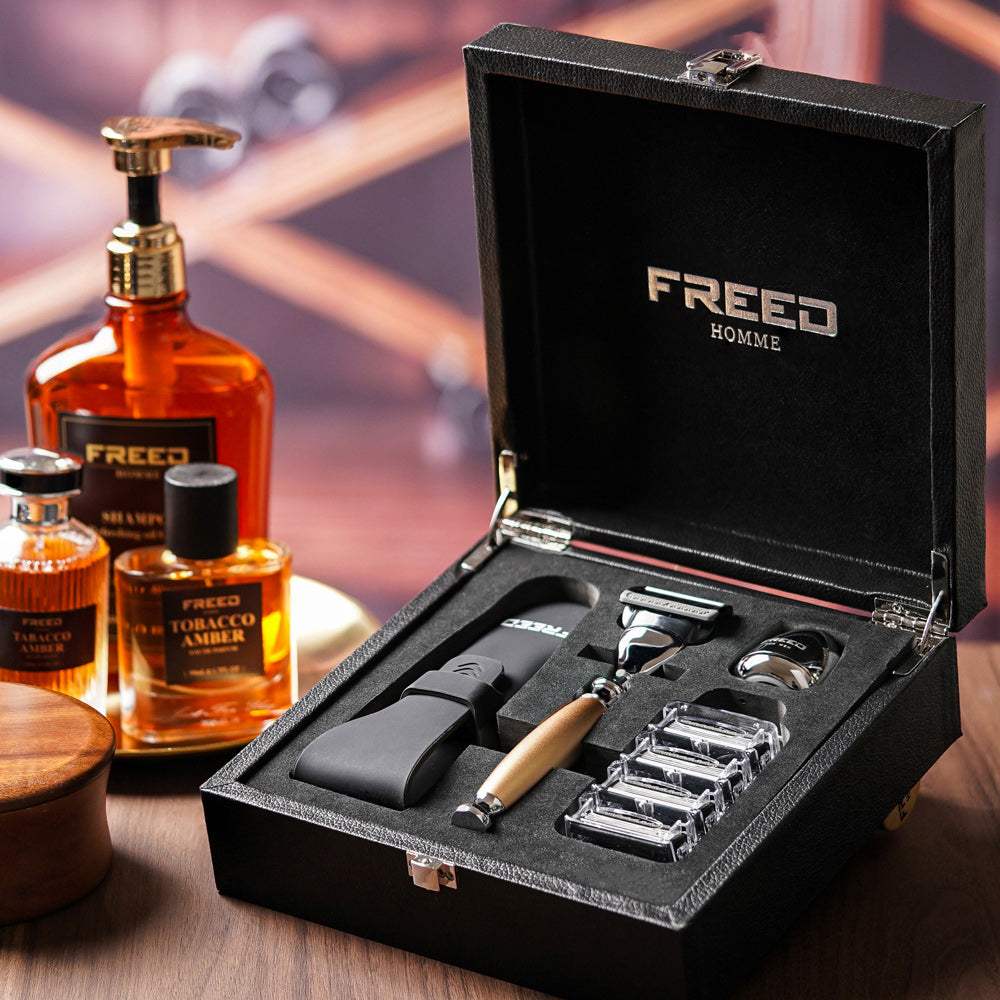 【一周年紀念款】尊爵四件組刮鬍刀禮盒 - 阿波羅 - FREED