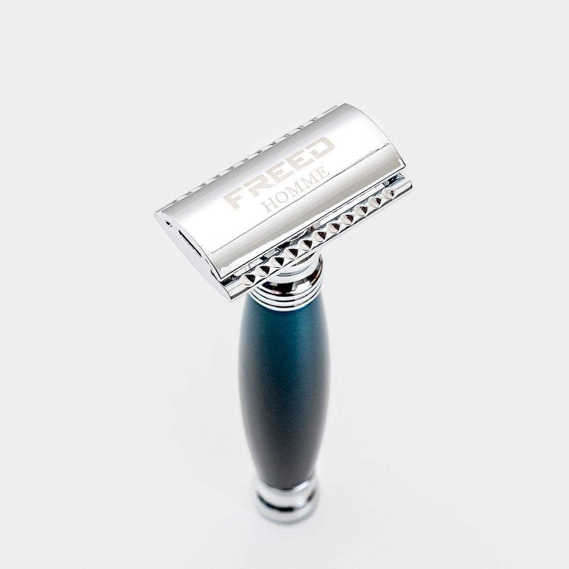 【FREED】封閉式復古雙刃安全刮鬍刀- 銀河藍(附刀片10片) - FREED