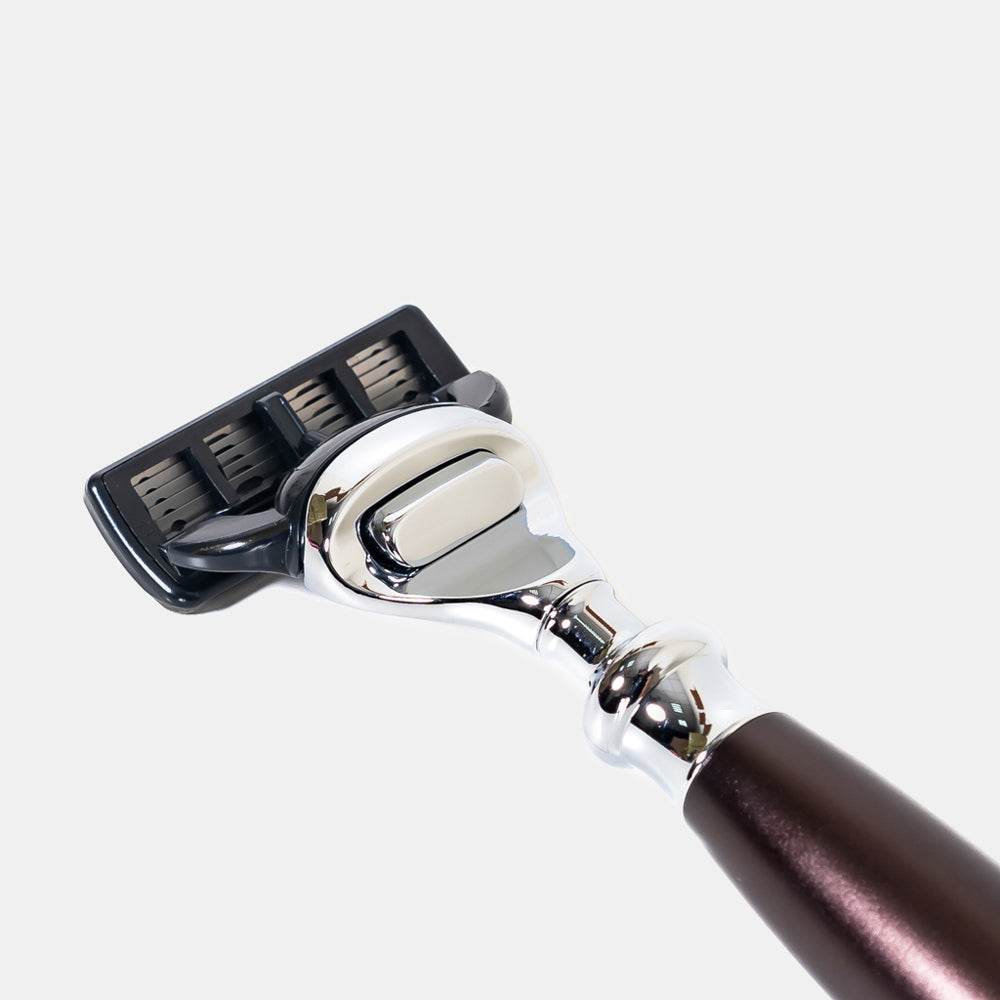 【FREED】五刀式刮鬍刀天行者禮盒五件組 - 馬鞍棕 - FREED