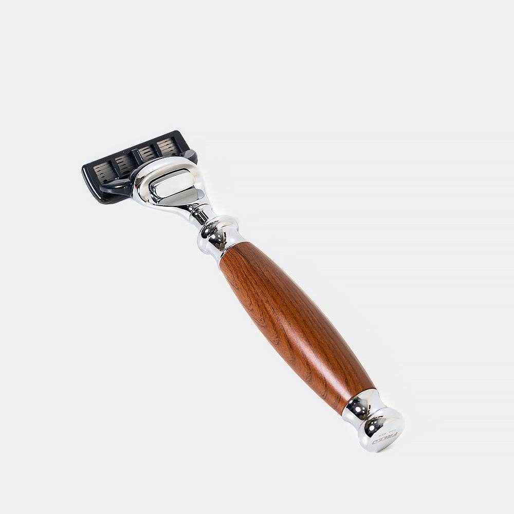 【FREED】五刀式刮鬍刀天行者禮盒五件組 - 仿胡桃木 - FREED