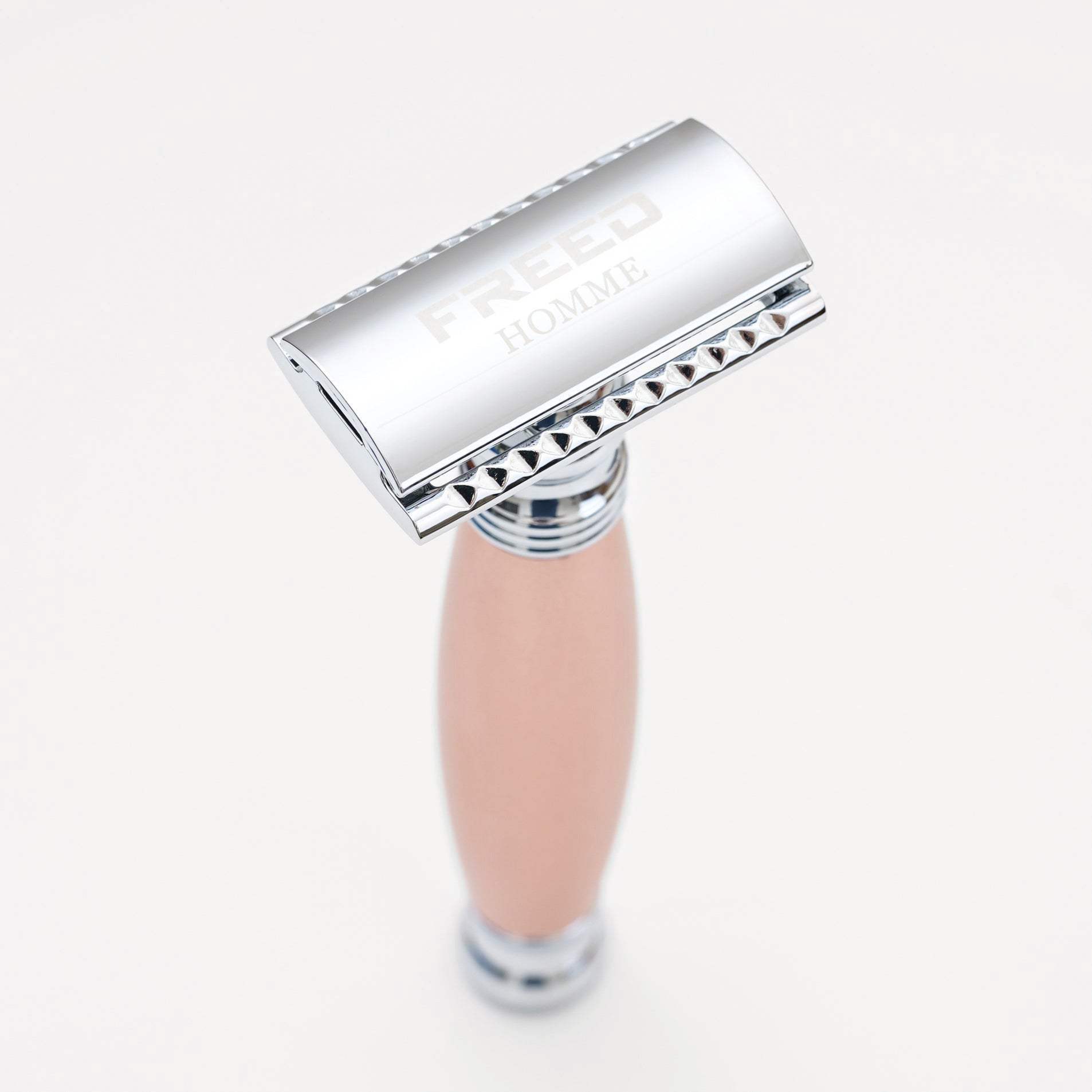 【FREED】封閉式復古雙刃安全刮鬍刀- 玫瑰金 (附刀片10片) - FREED