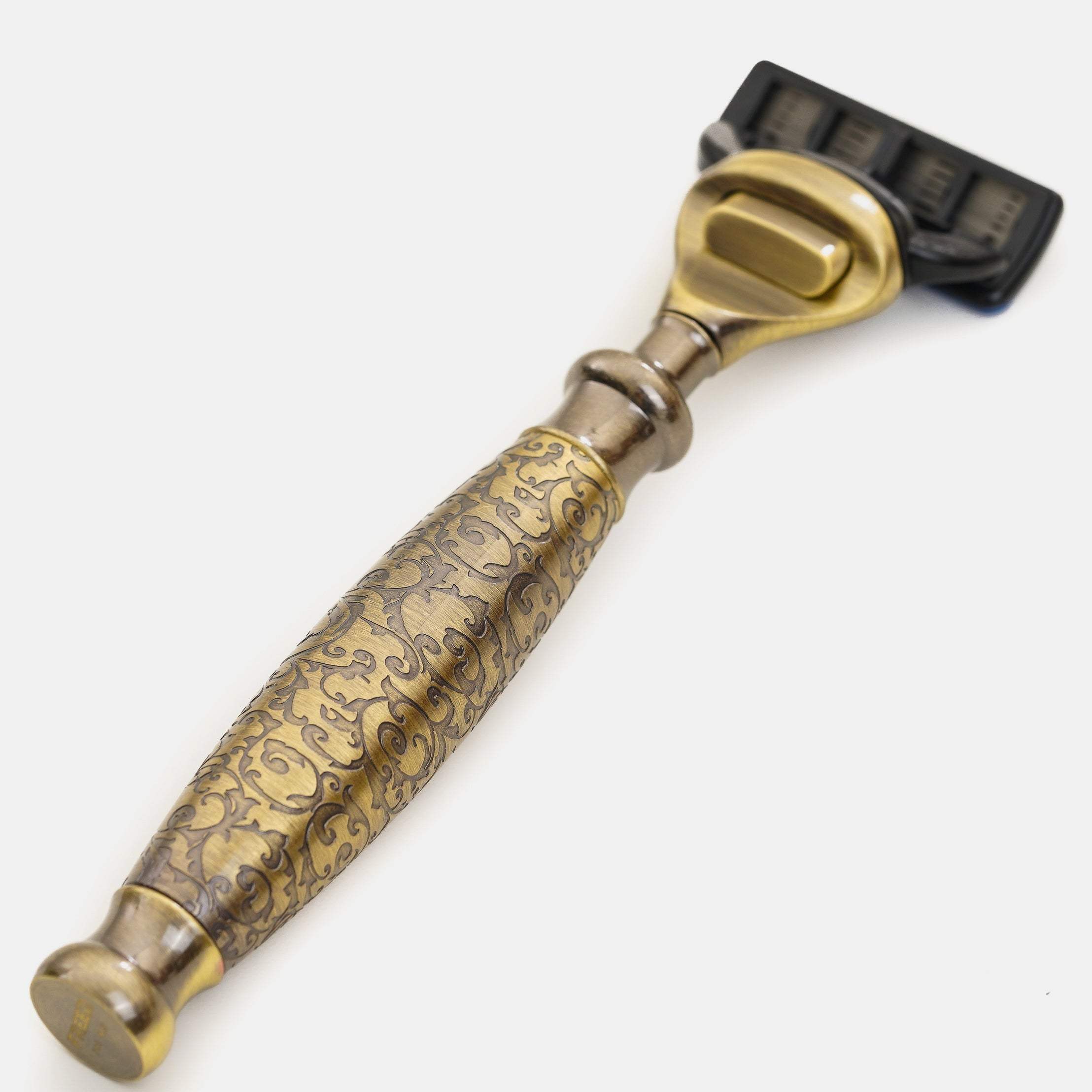 【兩週年紀念款】 豪華典藏版刮鬍刀禮盒 - 仿古銅蝕刻雕花 - FREED