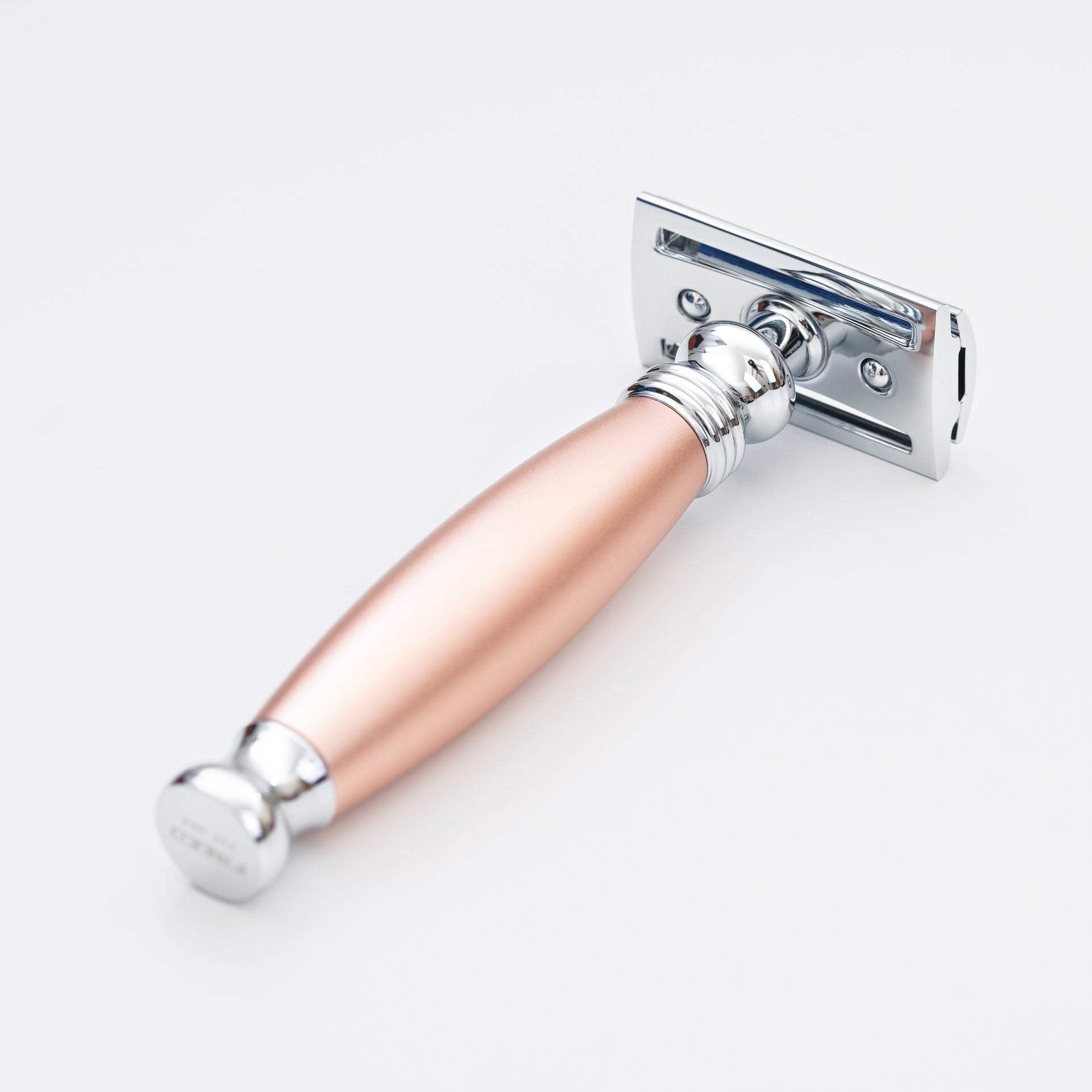 【FREED】封閉式復古雙刃安全刮鬍刀- 玫瑰金 (附刀片10片) - FREED