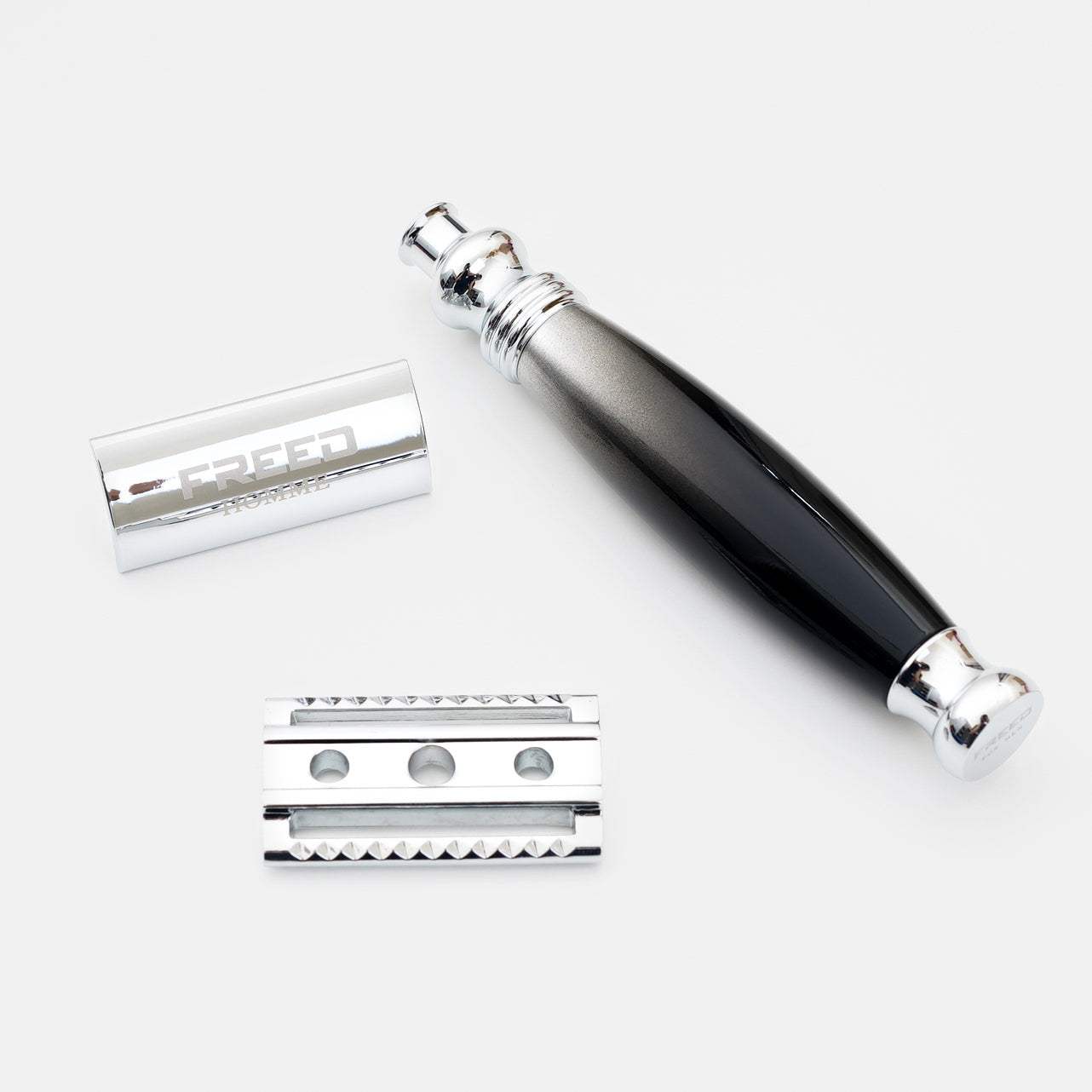 【FREED】封閉式復古雙刃安全刮鬍刀- 哈德斯(附刀片10片) - FREED