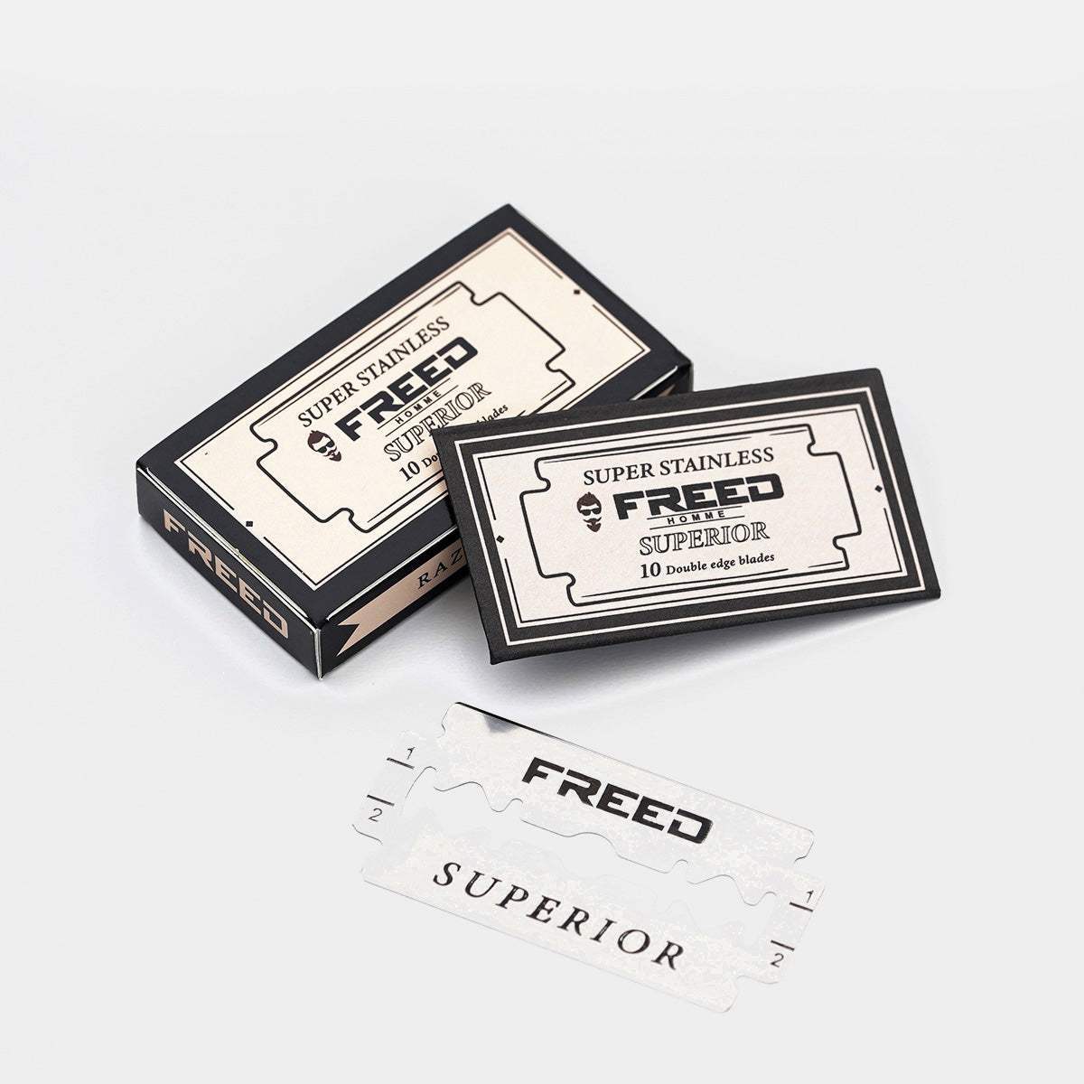 【FREED】雙刃刮鬍刀片(10片裝 / 通用雙刃安全刮鬍刀) - FREED