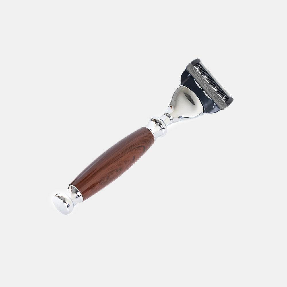 【FREED】五刀式刮鬍刀天行者禮盒五件組 - 仿胡桃木 - FREED