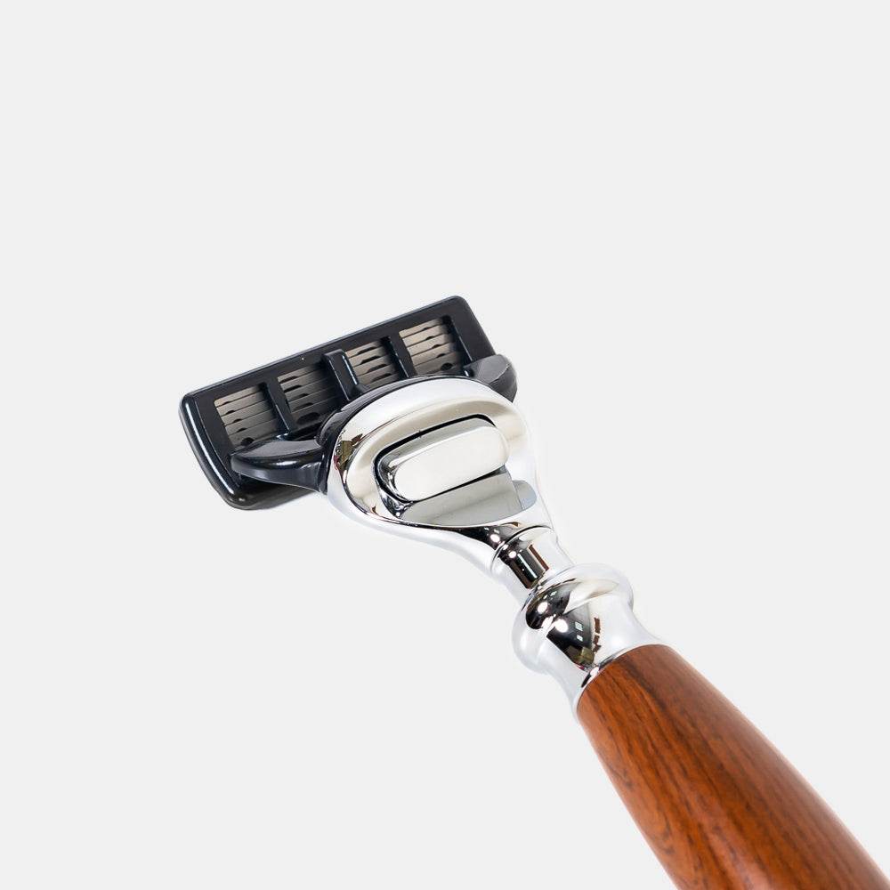 【FREED】五刀式刮鬍刀天行者禮盒五件組 - 仿胡桃木 - FREED