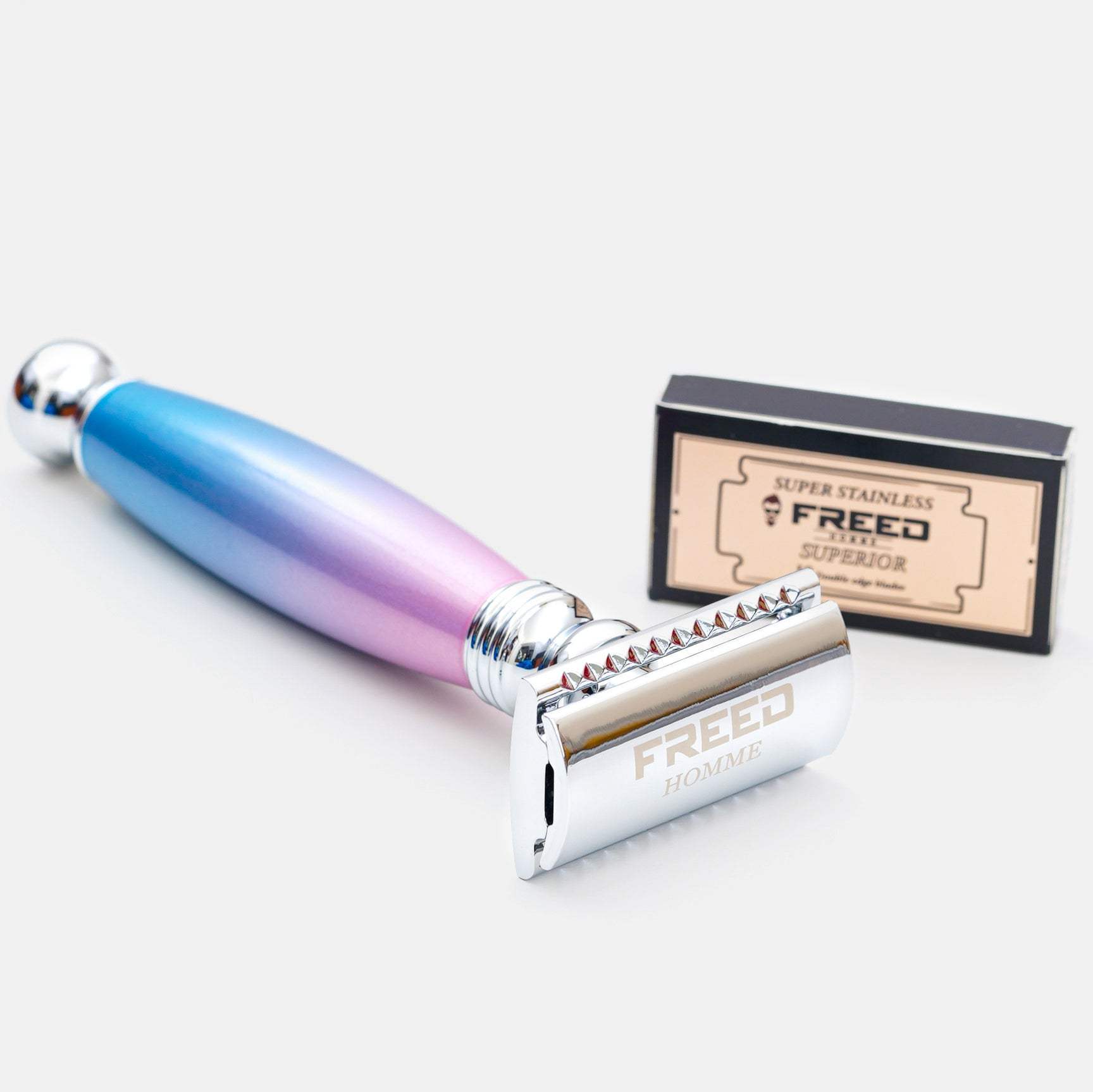 【FREED】封閉式復古雙刃安全刮鬍刀- 獨角獸 (附刀片10片) - FREED