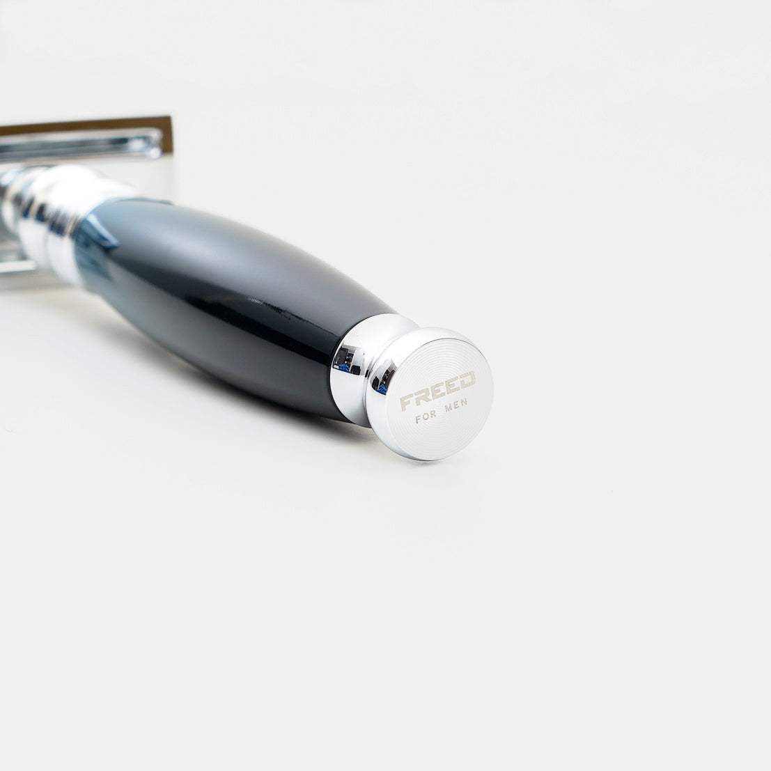 【FREED】封閉式復古雙刃安全刮鬍刀- 銀河藍(附刀片10片) - FREED