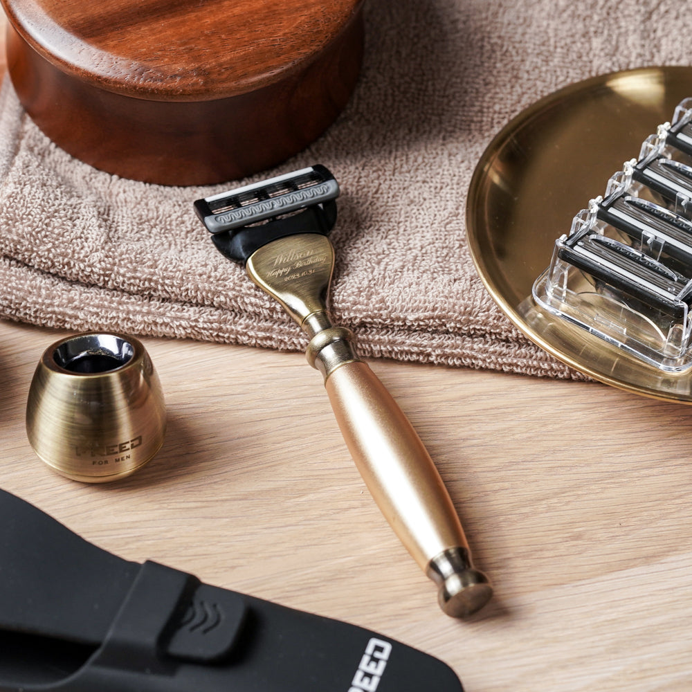 【古銅系列】五刀式刮鬍刀 - 阿波羅