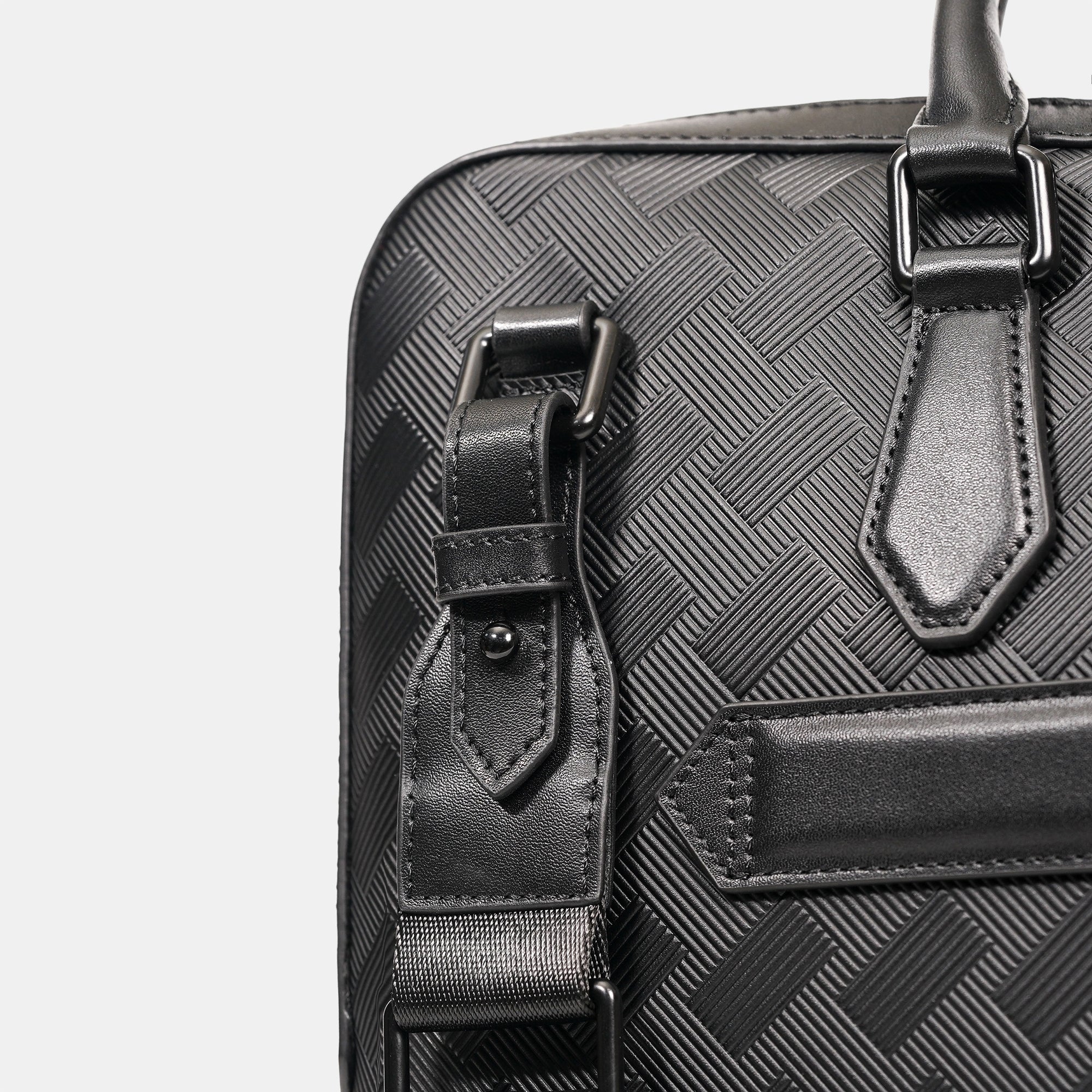 【FREED】編織壓花斜方格公事包