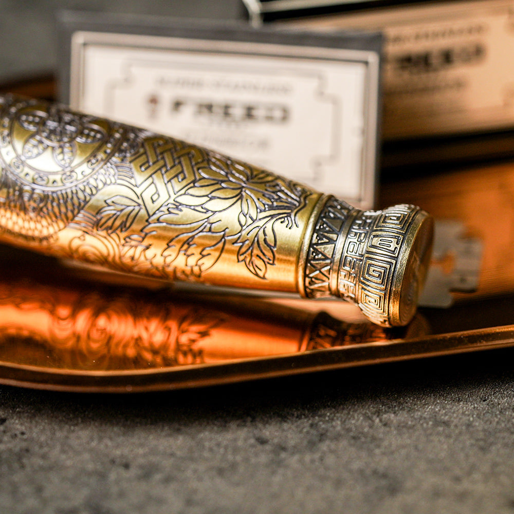 【FREED X 國立故宮博物院】 一百周年限定紀念款 - 雙刃式四件組刮鬍刀禮盒