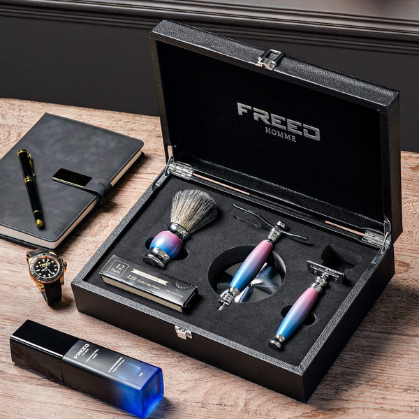 【兩週年特仕款】雙刃式刮鬍刀豪華禮盒四件組 - 獨角獸 - FREED