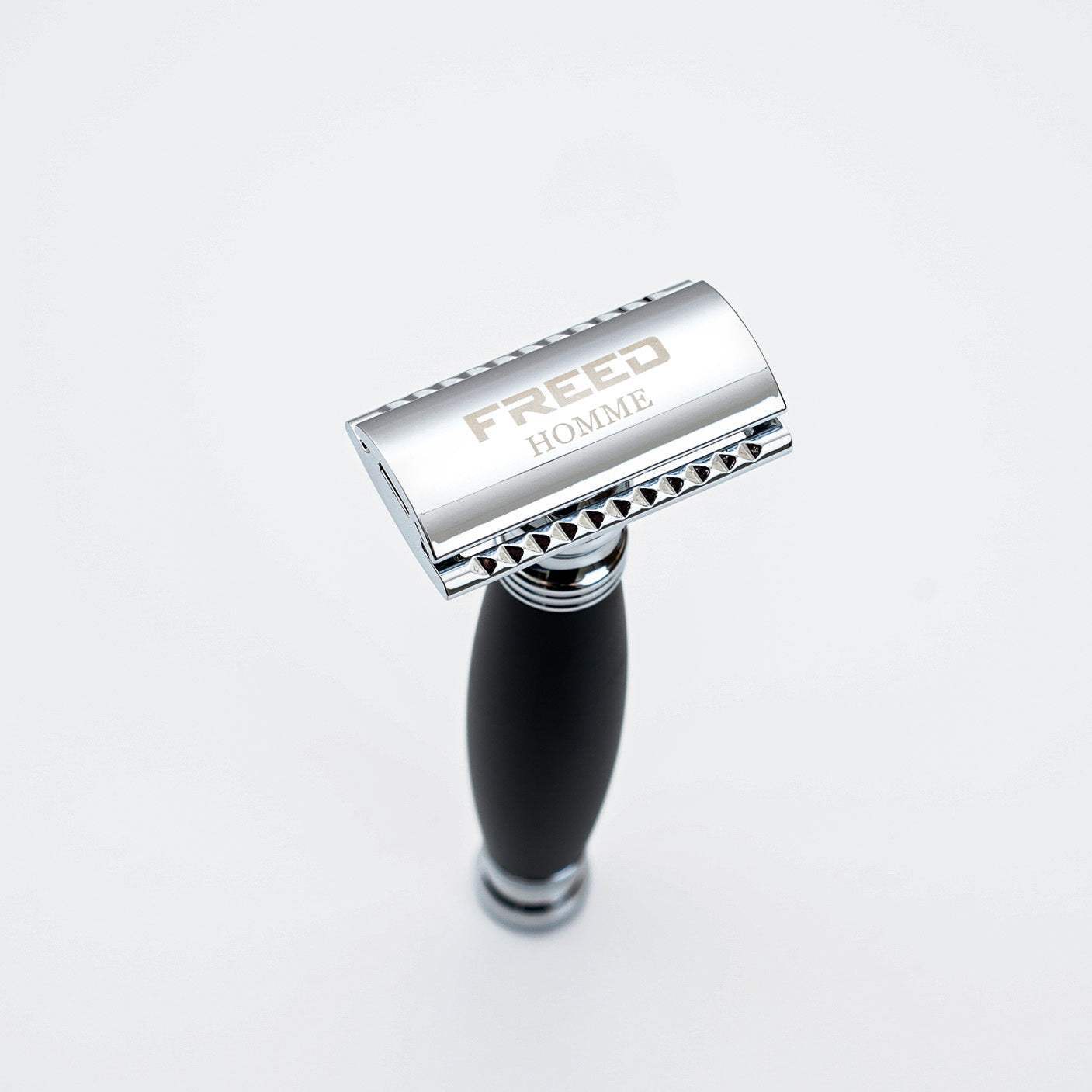 【FREED】封閉式復古雙刃安全刮鬍刀- 極致黑 (附刀片10片) - FREED
