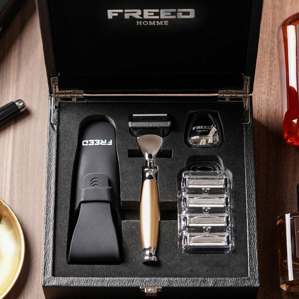 【一周年紀念款】尊爵四件組刮鬍刀禮盒 - 阿波羅 - FREED