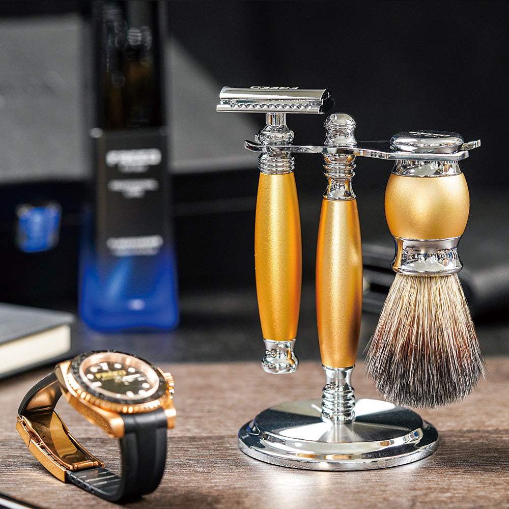 【一周年紀念款】豪華四件雙刃刮鬍刀禮盒 - 阿波羅 - FREED