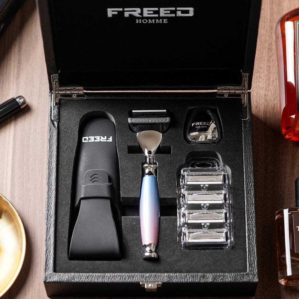 【兩週年特仕款】尊爵四件組刮鬍刀禮盒 - 獨角獸 - FREED
