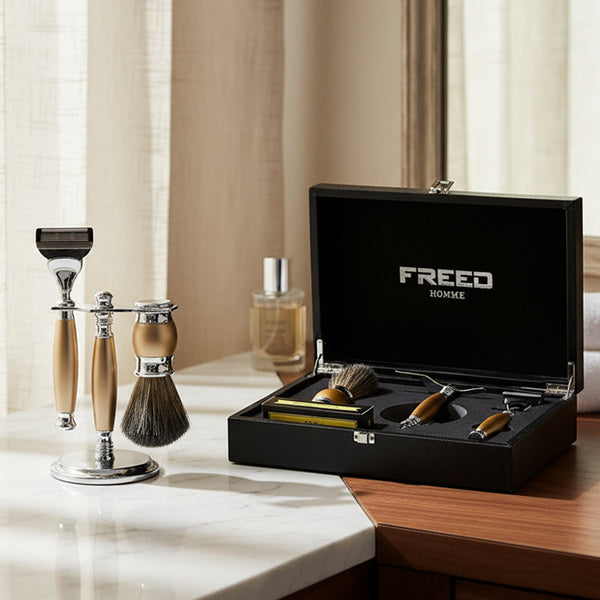 FREED 【一周年紀念款】五刀式刮鬍刀豪華禮盒四件組 - 阿波羅 細節展示
