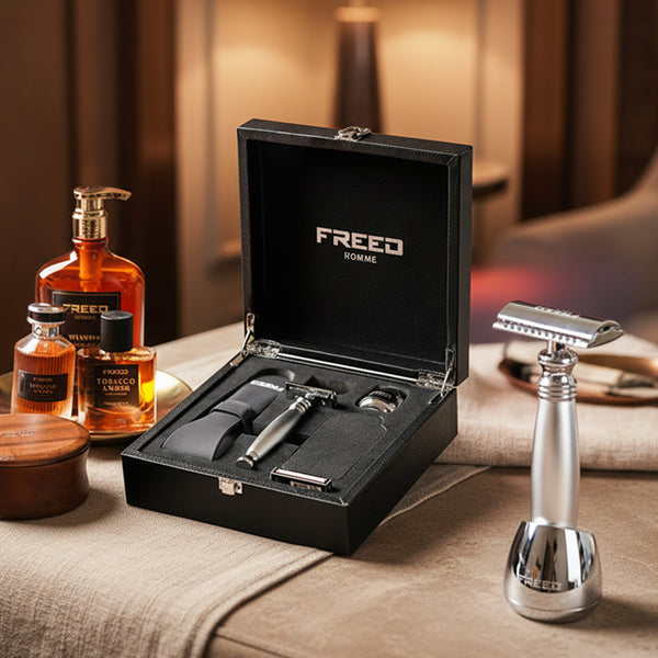【FREED】尊爵四件組雙刃刮鬍刀禮盒 - 阿提米絲 細節展示
