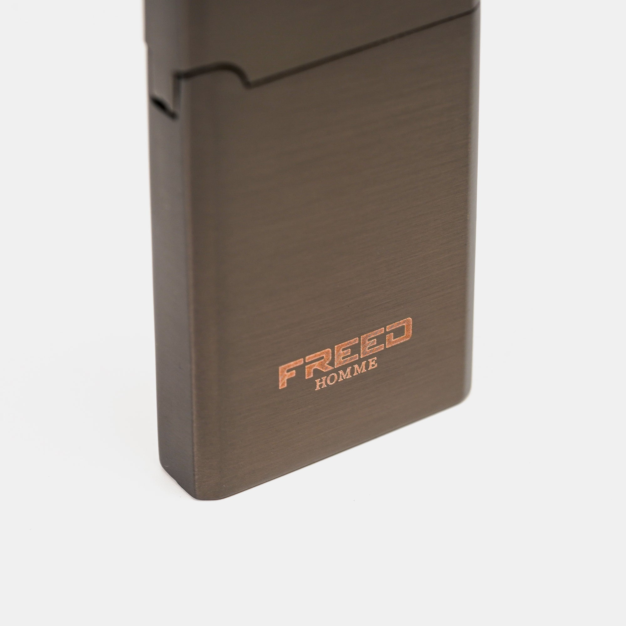 【FREED】金屬拉絲微光瓦斯打火機 - 曜黑