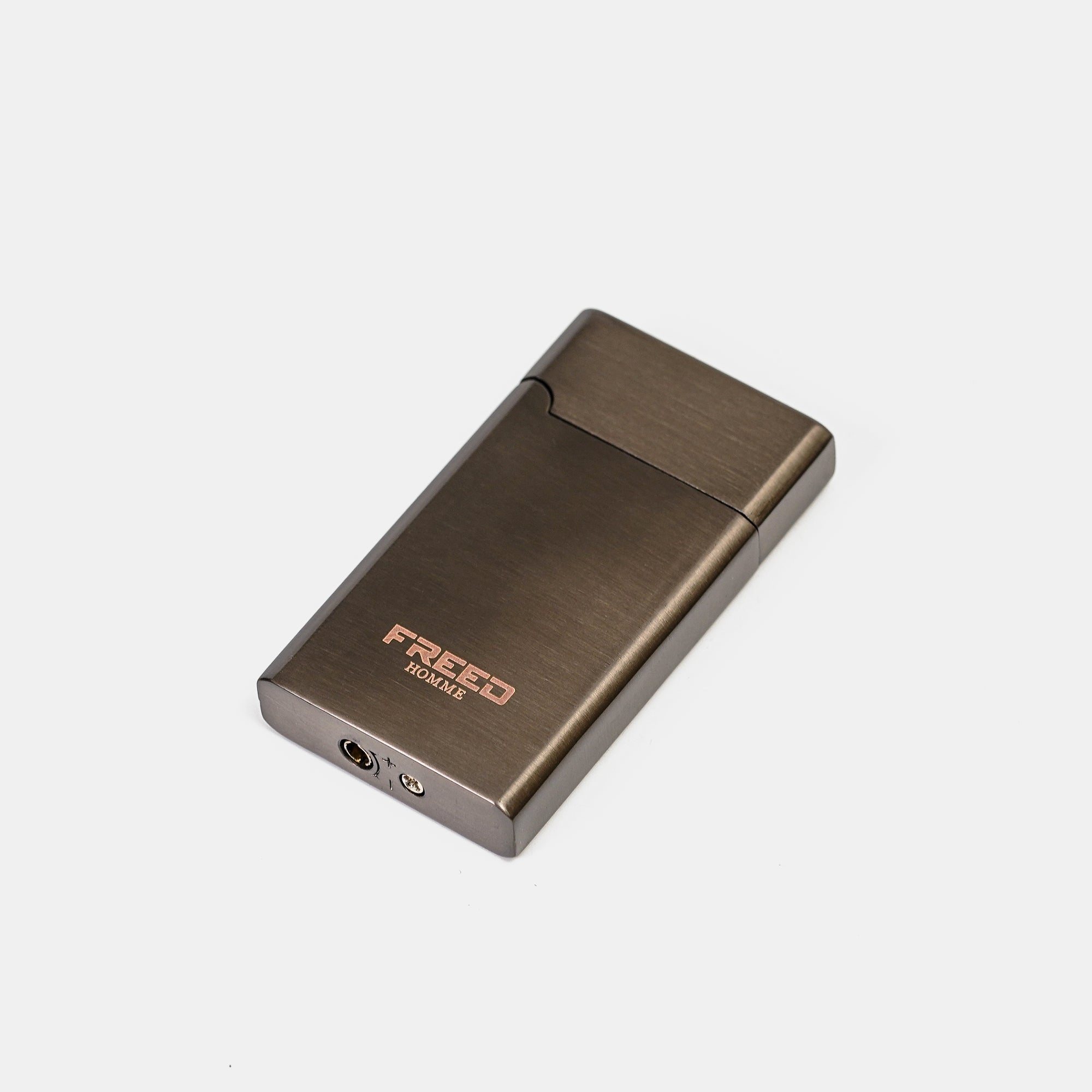 【FREED】金屬拉絲微光瓦斯打火機 - 曜黑