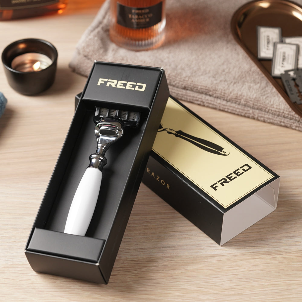 【兩週年特仕款】五刀式刮鬍刀 - 珍珠白