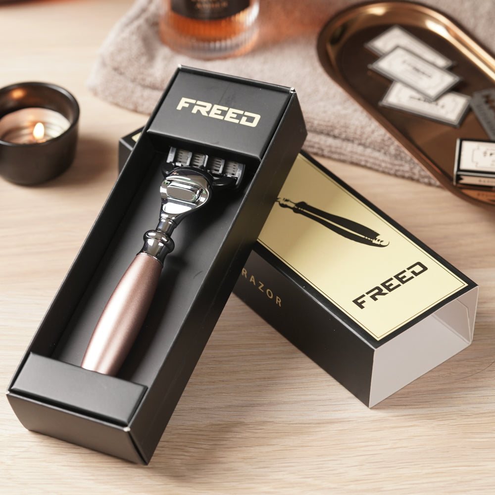 【兩週年特仕款】五刀式刮鬍刀 - 玫瑰金