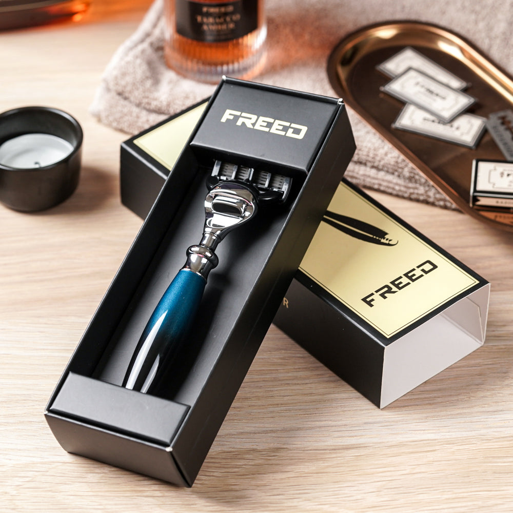 【一周年紀念款】五刀式刮鬍刀 - 銀河藍