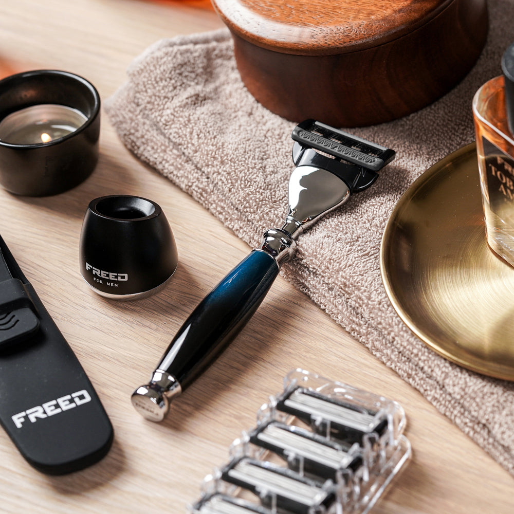 【一周年紀念款】五刀式刮鬍刀 - 銀河藍